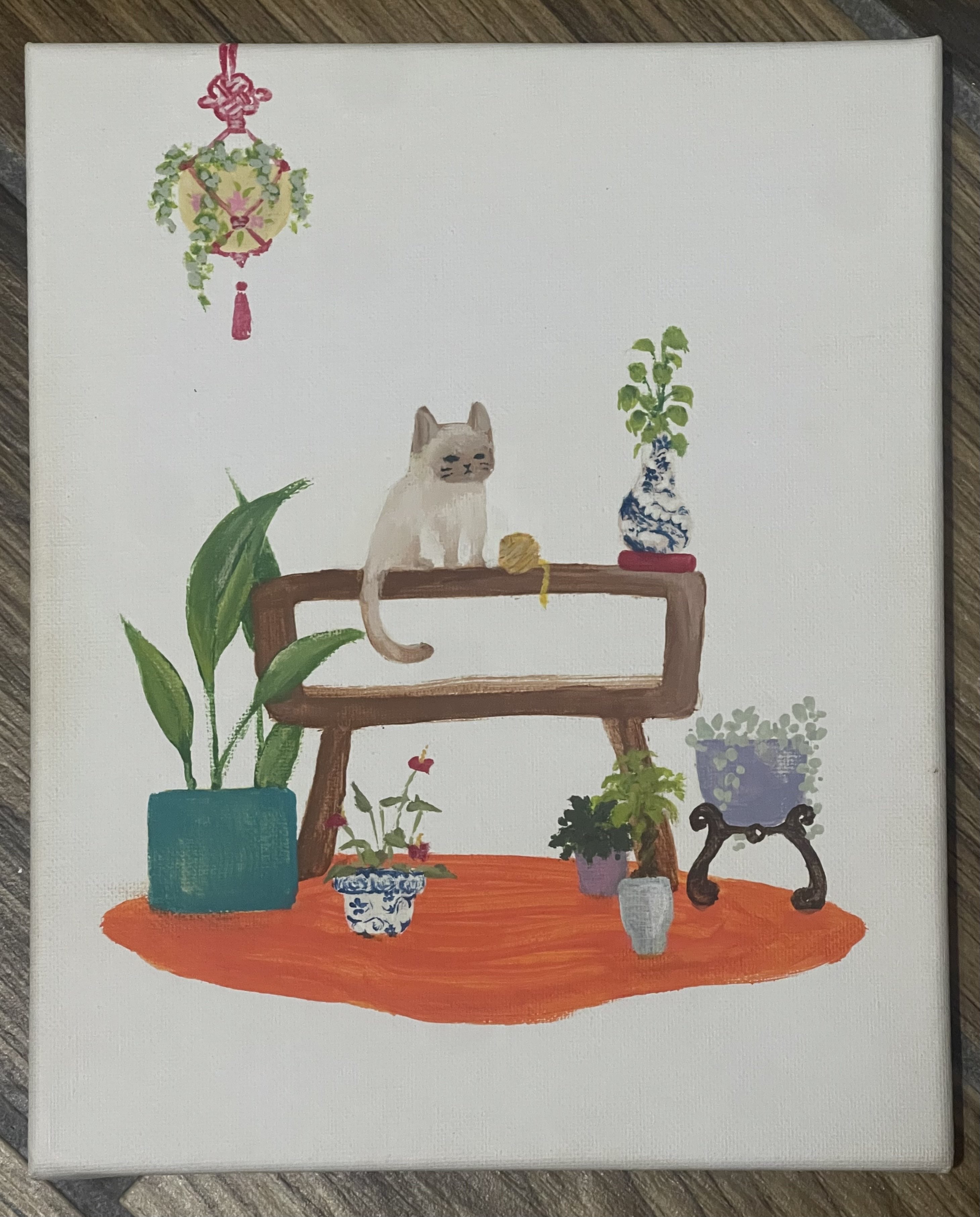 cat painting