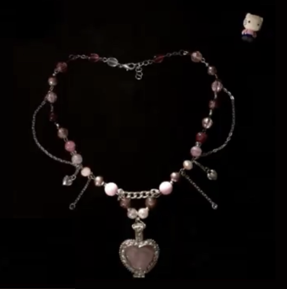 heart beaded necklace